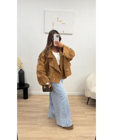 Veste Size jean Camel