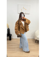 Veste Size jean bleu brut