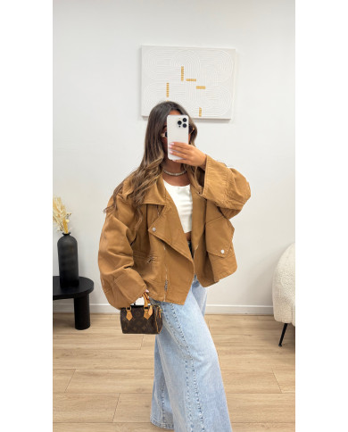 Veste Size jean Camel