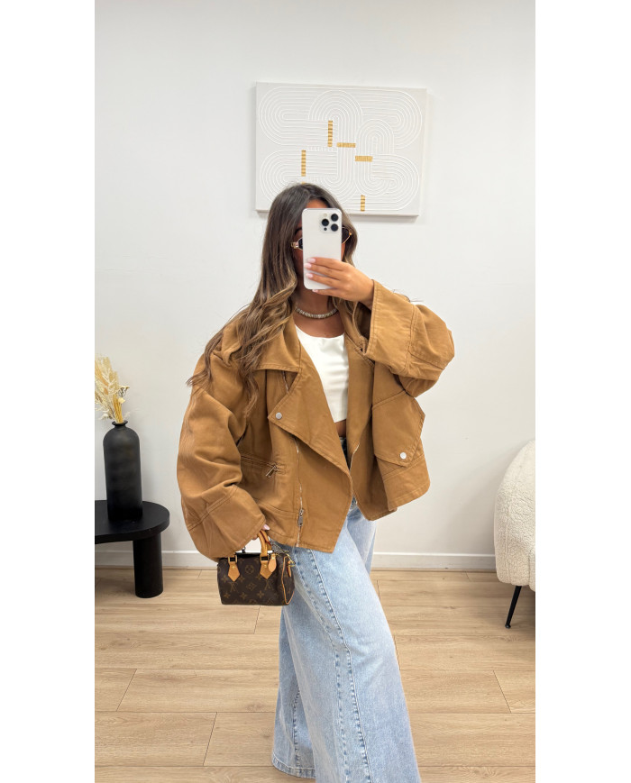 Veste Size jean Camel
