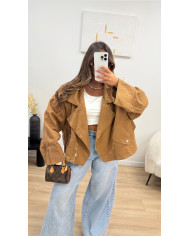 Veste Size jean Camel