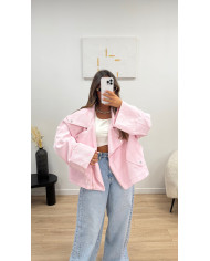 Veste Size jean Rose
