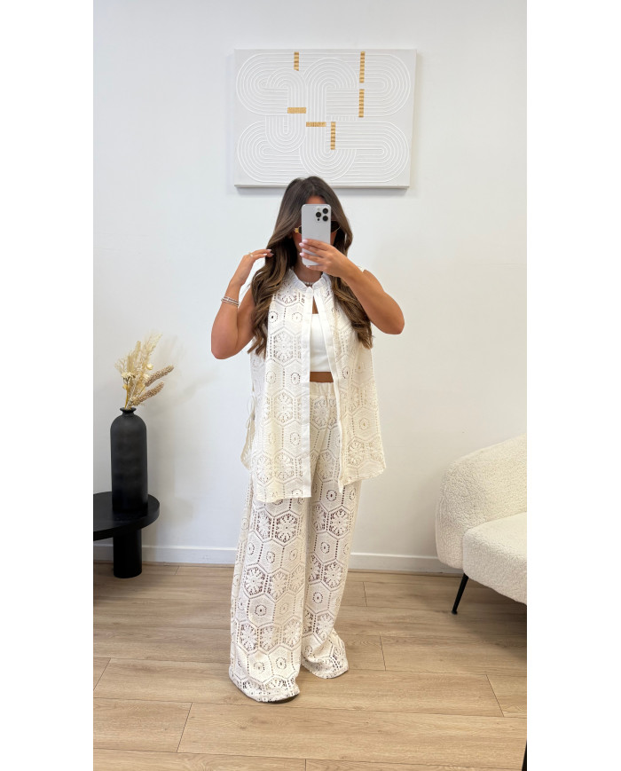 Ensemble crochet Malaga Beige