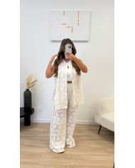 Ensemble crochet Malaga Beige