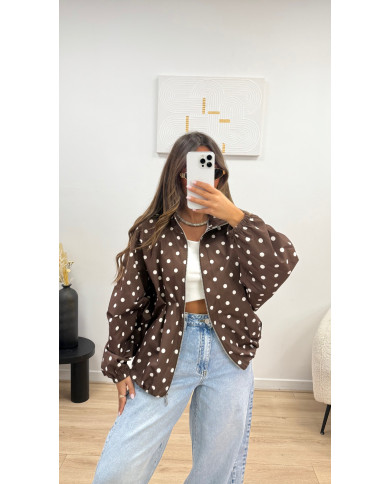 Veste imperméable Choco  à pois