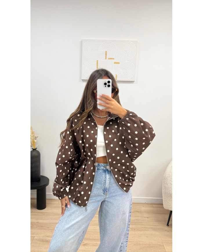 Veste imperméable Choco  à pois
