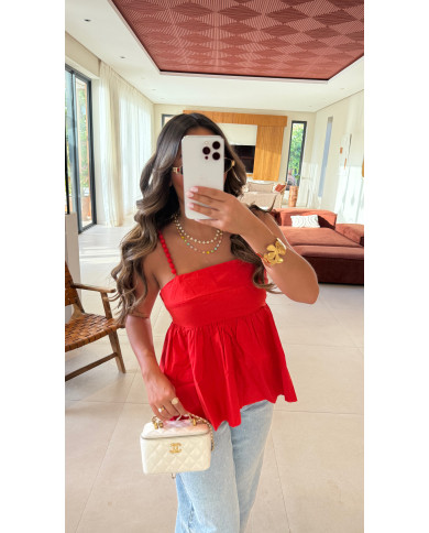 Top Esme rouge