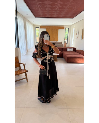 Robe Venise Noir & Blanche
