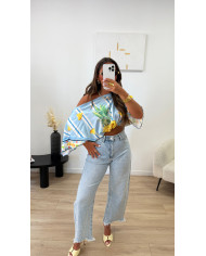 Cape Rayé Bleu Ananas 🍍