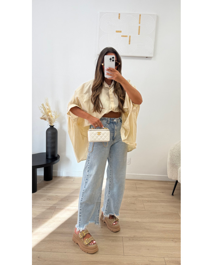 Chemise Oversize Beige