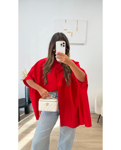 Chemise Oversize Rouge