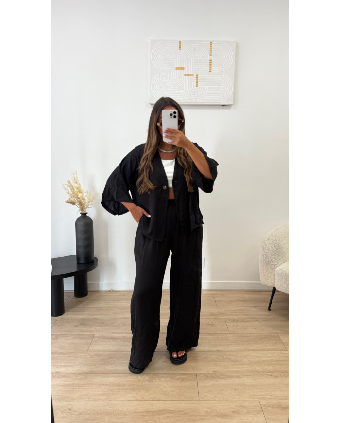 Ensemble léger cardigan Noir