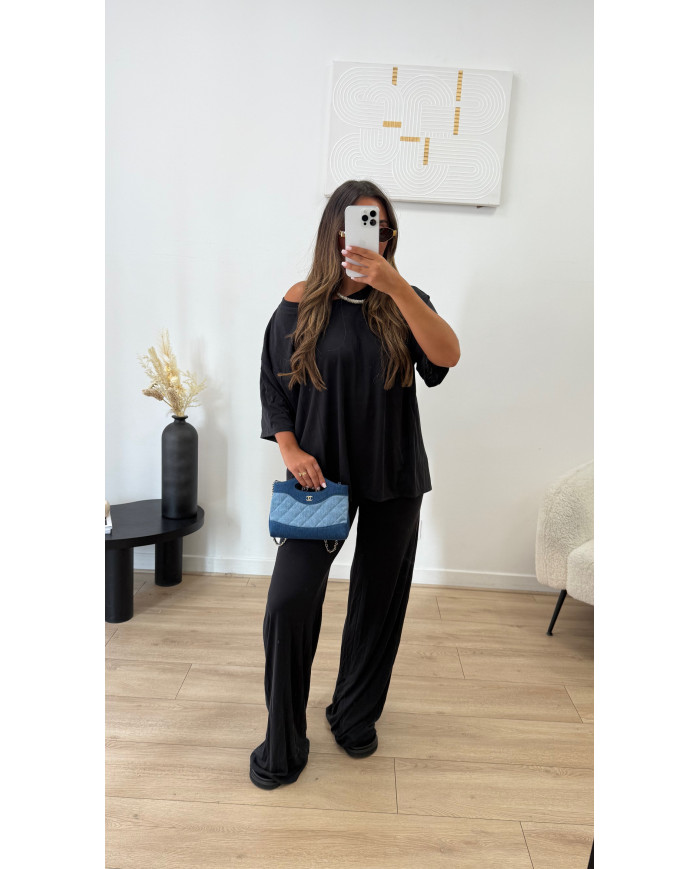 Ensemble oversize viscose Noir