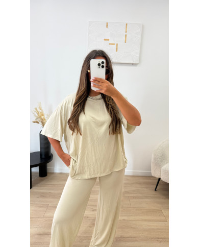 Ensemble oversize viscose Beige