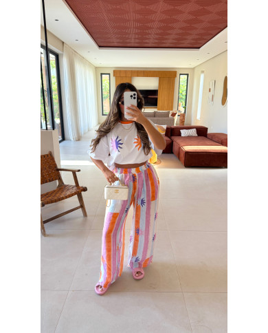 Pantalon rayé Cochella soleil Multi