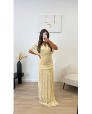 Robe cérémonie motif Rose