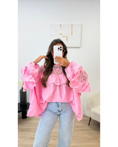 Haut Zimmer dentelle rose
