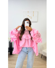 Haut Zimmer dentelle rose