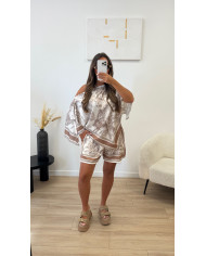 Ensemble short Dio Taupe