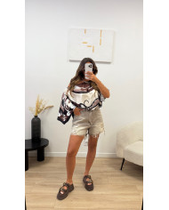 Ensemble short cape Mykonos Choco