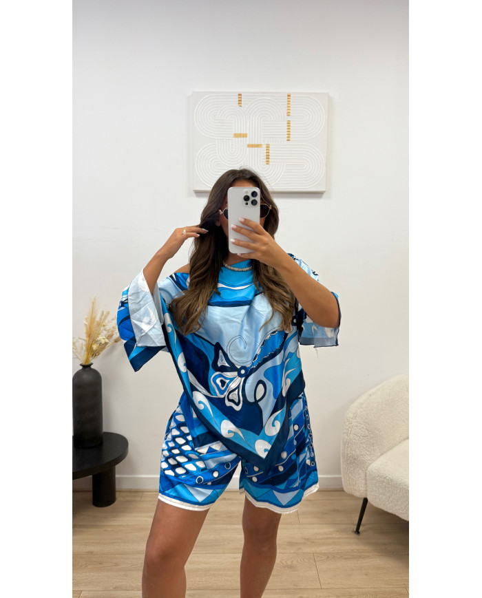 copy of Ensemble short cape Mykonos Choco