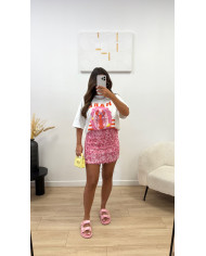 T-shirt blanc Mare Rose