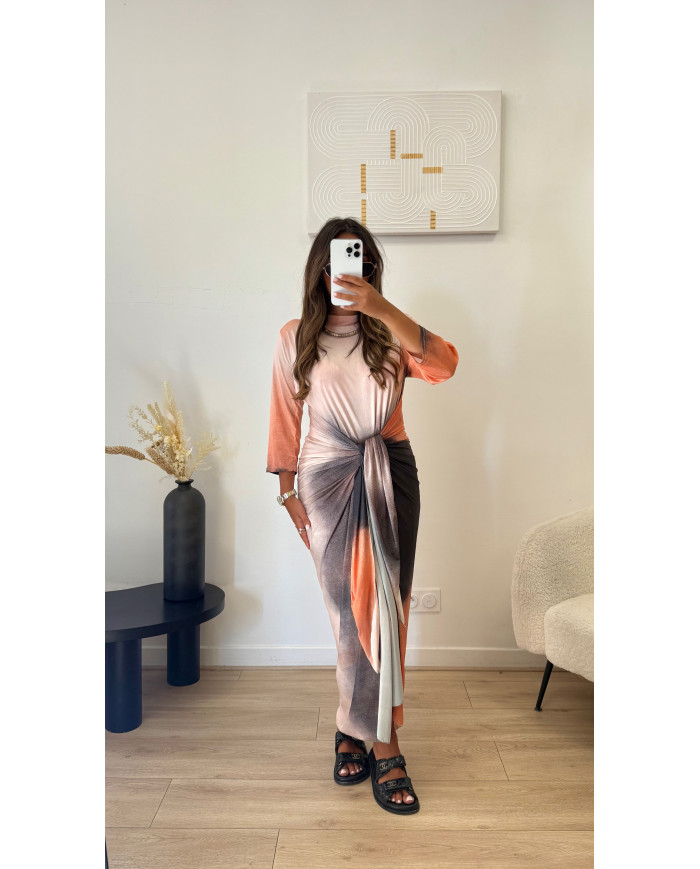 Maillot de bain modest Tie Orange