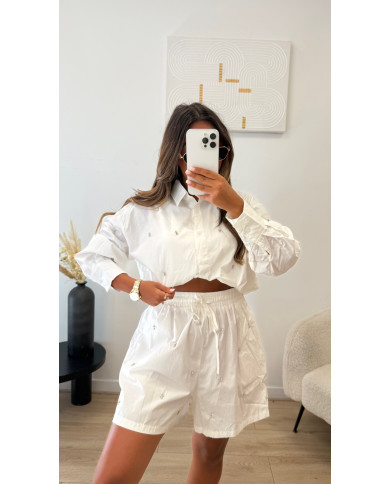 Ensemble chemise Bijoux Blanc
