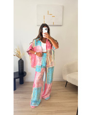 Chemise rayé Perles jaune