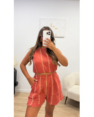 Ensemble Lin & Coton Marbe Blanc