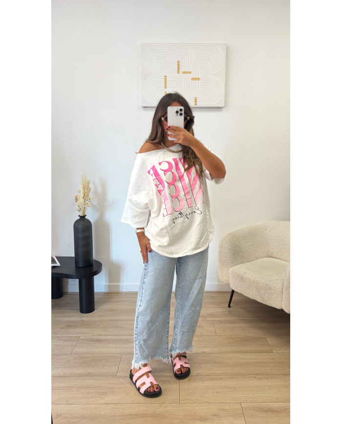 T-shirt Nice Blanc