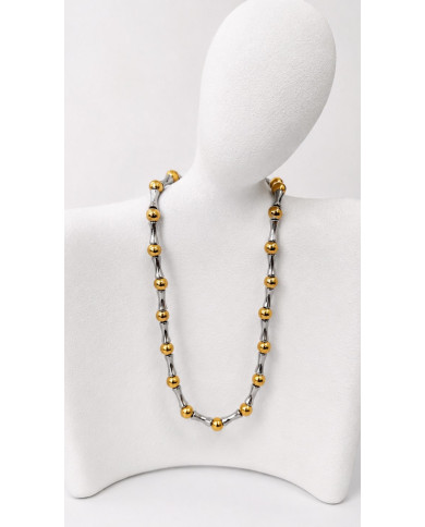 Collier Karen Bille doré & argent