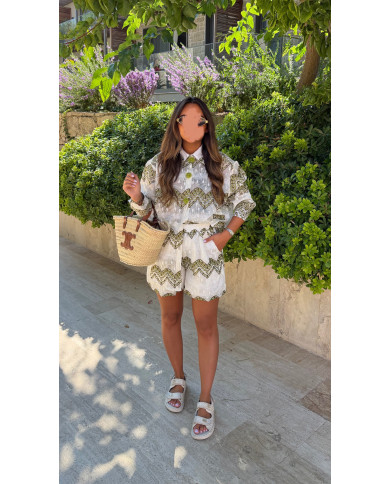 Ensemble short Bodrum Bijoux Kaki