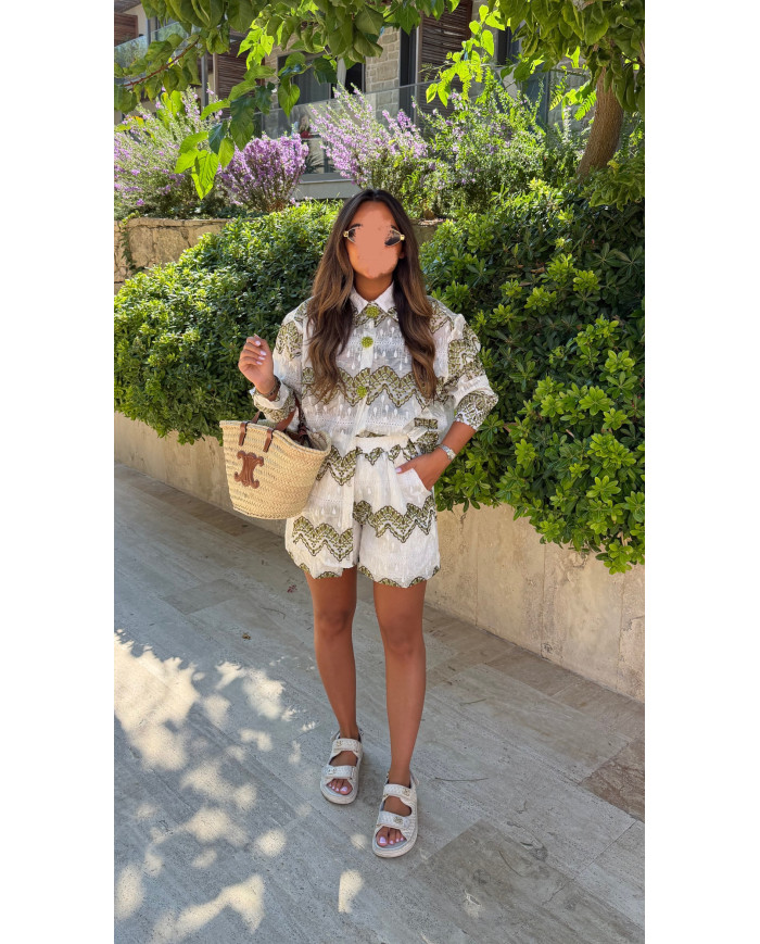 Ensemble short Bodrum Bijoux Kaki