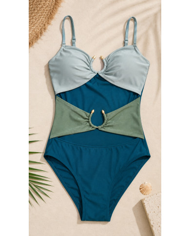 Maillot de bain Tricolore Bleu