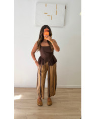 Robe Lili Volant Jaune