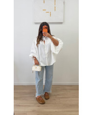 Chemise Coton broderie blanche