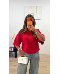 Jean bleu bandes rouges
