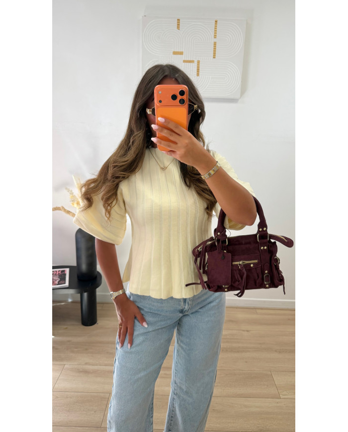 Pull maille classy Beige