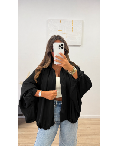 Bombers Satiné Noir