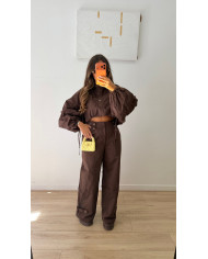 Haut trenchy boutons Choco