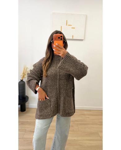 Pull Esme oversize Chocolat
