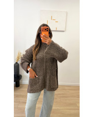 Pull Esme oversize Chocolat