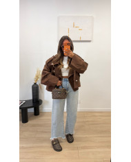 Veste Size Jean Choco