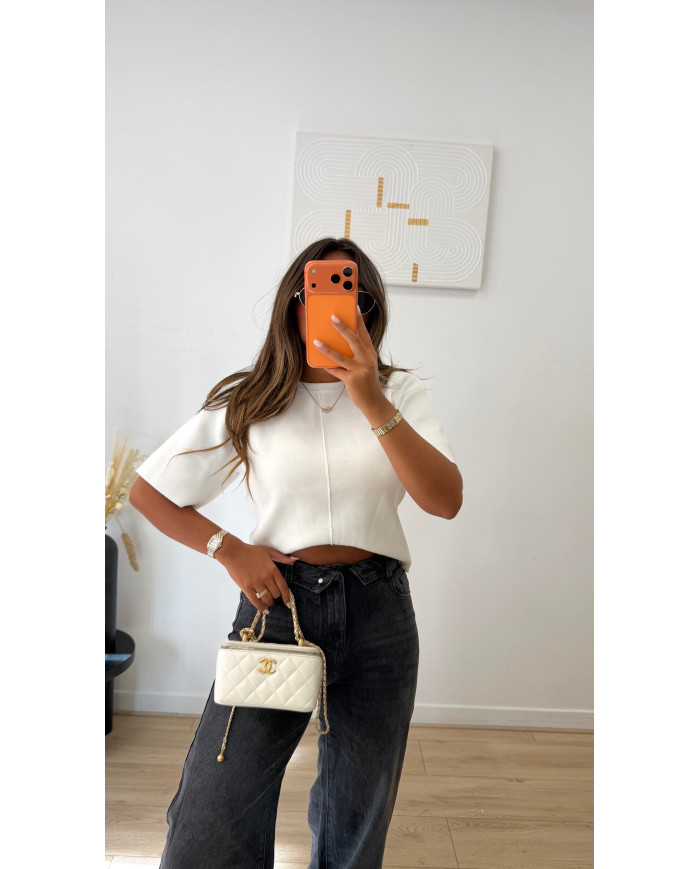 Pull basic Blanc