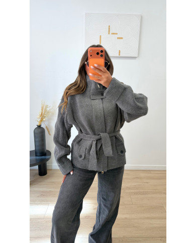 Veste Gilet épais Grise