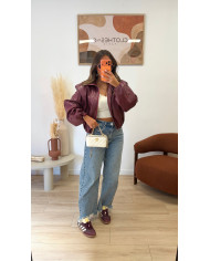 Veste Bombers Simili Anis