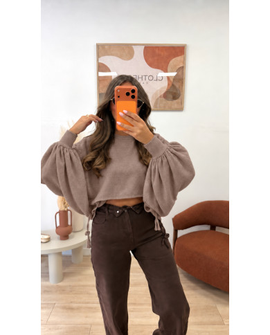 Pull Souris Taupe