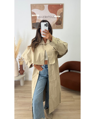 Trench Long Capy beige