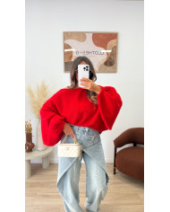 Pull Maille2 Souris Rouge ( expédiée dans 6 jours )
